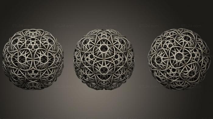 Geometric shapes (Flower Of All Gods, SHPGM_0426) 3D models for cnc
